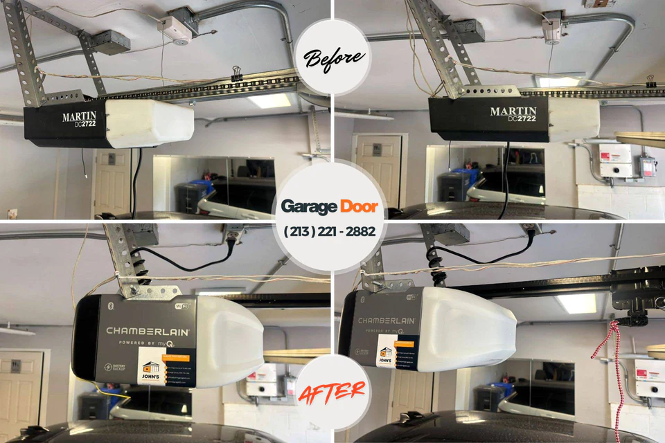 Before and after: garage door repair Ottumwa, IA